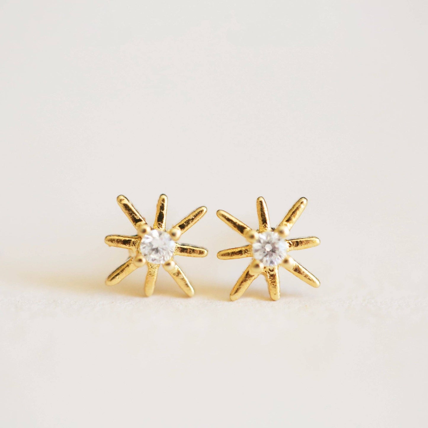 Star Earrings: Gold